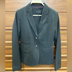Black Polka Dot Blazer by Banana Republic